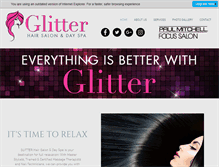 Tablet Screenshot of glitterhairsalon.com